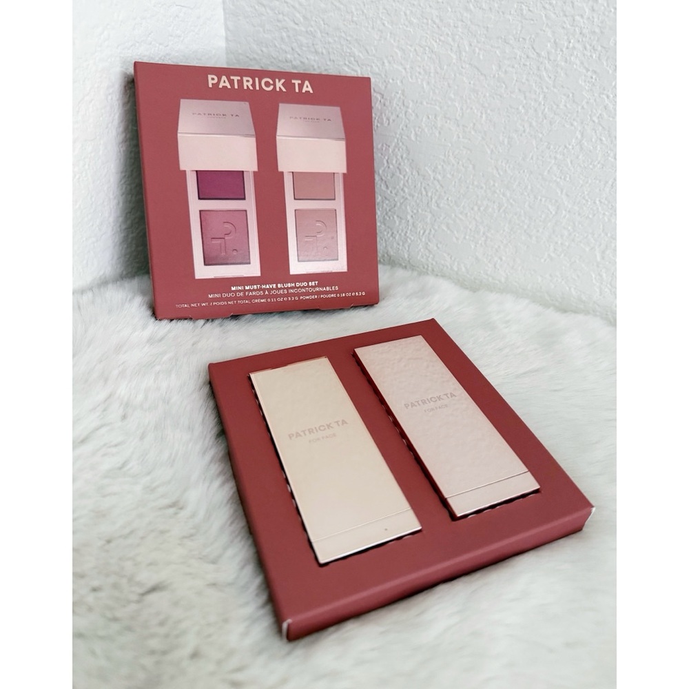 PATRICK TA Mini Double-Take Crème & Powder Blush Duo Set